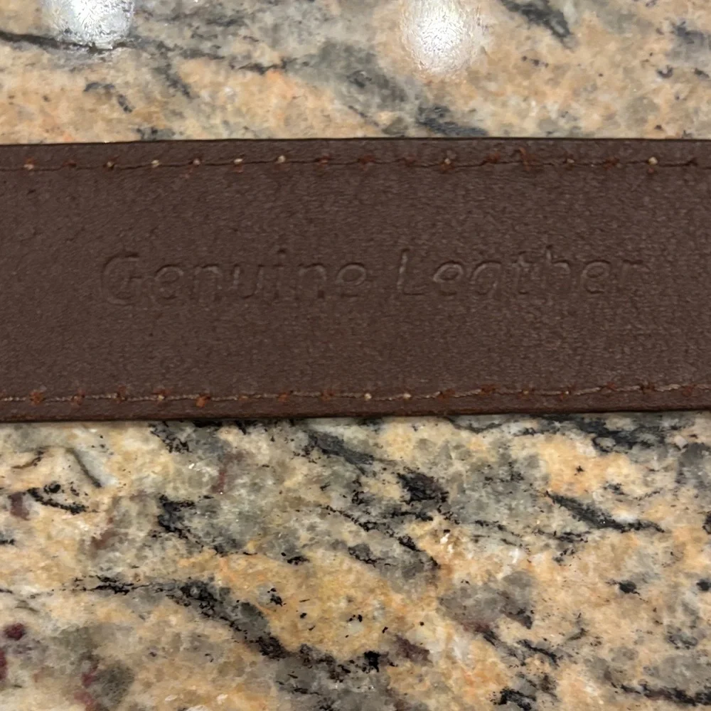 Genuine Leather Timberland Dark Brown Women's Belt size 26-28” (small)